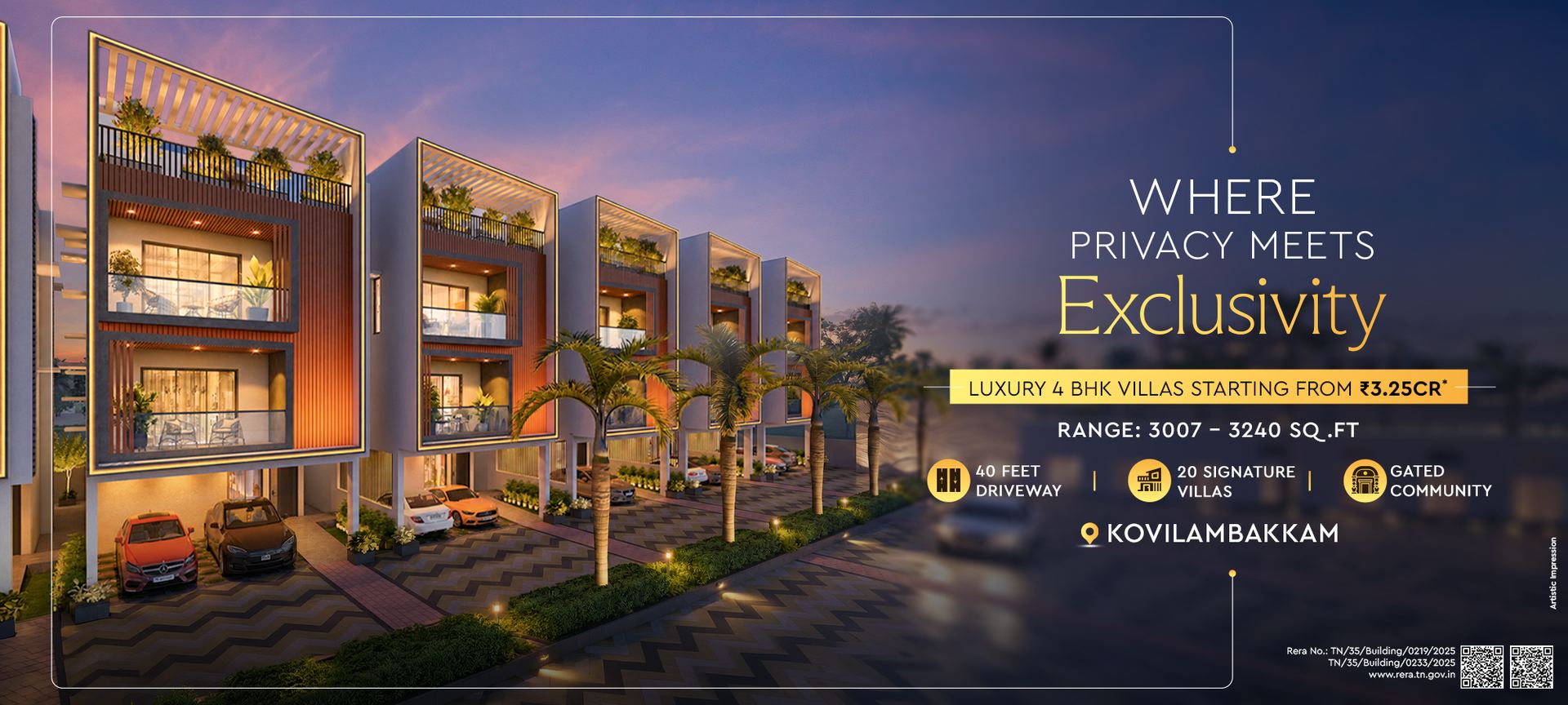 Lifestyle Villa One — gated community villas on 200 Ft Radial Road